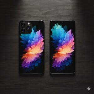 Samsung S25 Ultra display design vs iPhone 16 Pro Max titanium body