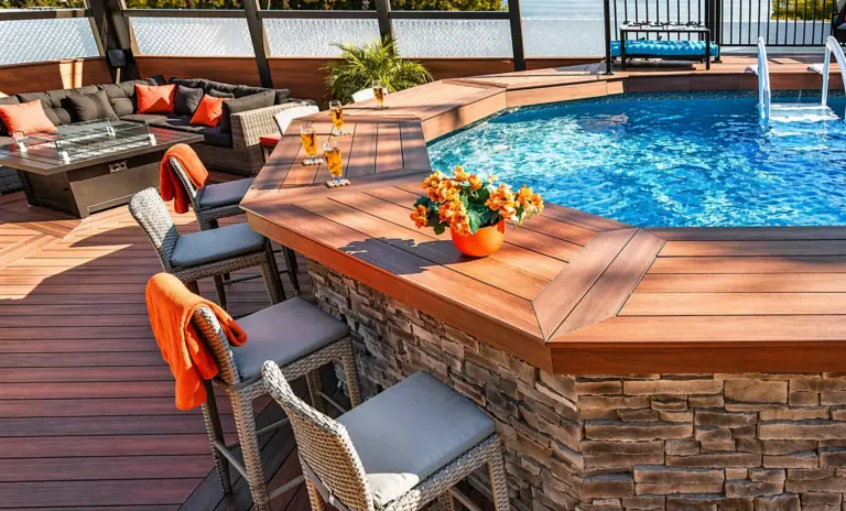 Creative Pool Deck and Bar Ideas for Your Above Ground Pool
